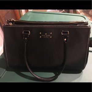 Kate spade black large purse